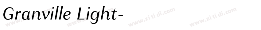 Granville Light字体转换